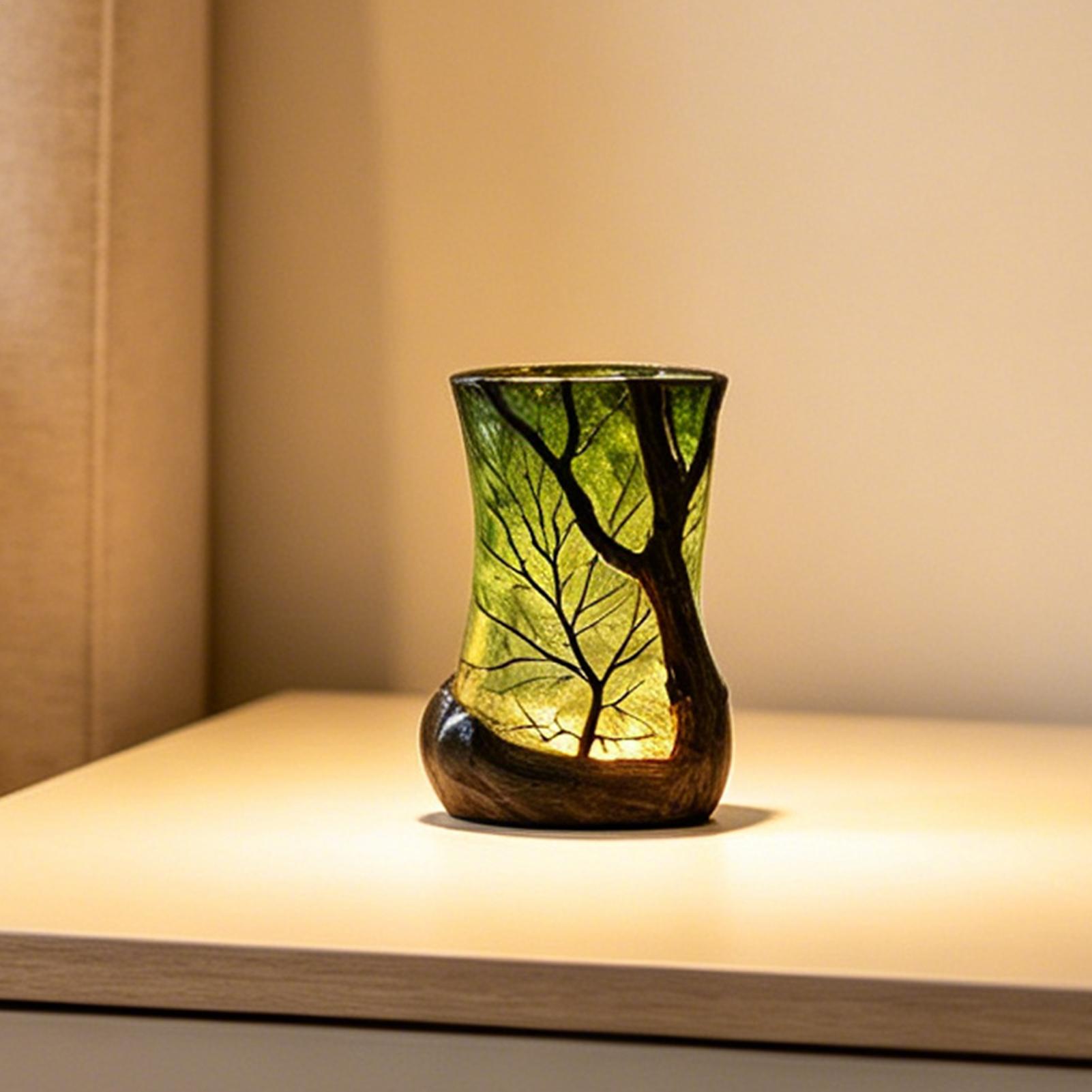 Bookshelf - Bedside Table Lamp Forest Nightlight Decorative