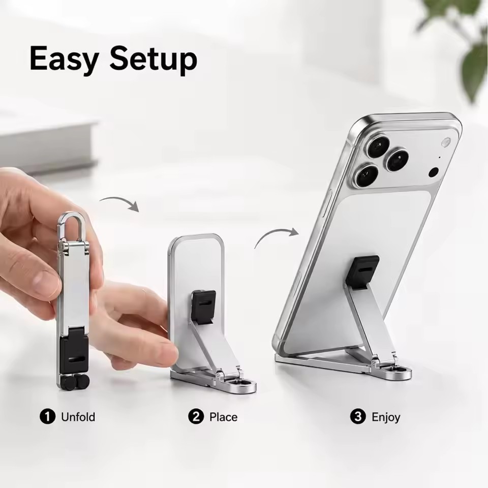 Foldable Keychain Phone Stand  - Standing Desk 评论和价格