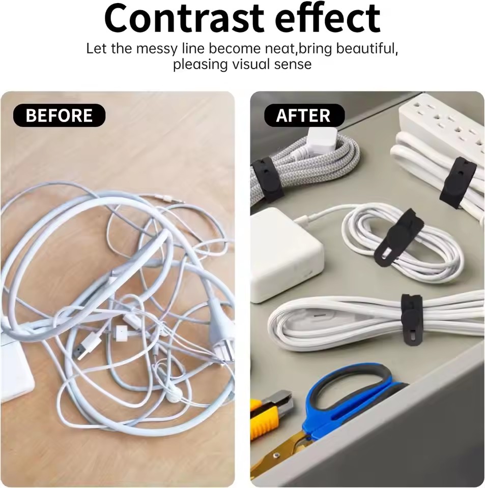 Desk Cable Organizer Reusable  - Desk Organizer 评论和价格