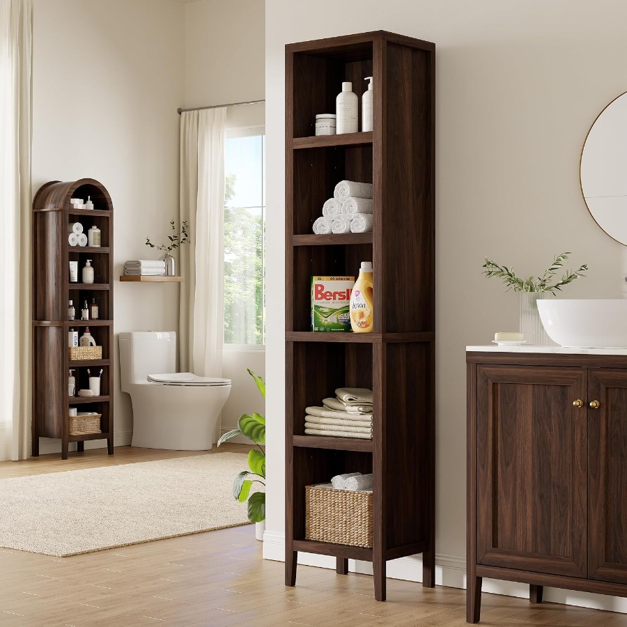 71 Tall Narrow Bookcase, 5-Tie - Bookshelf 评论和价格