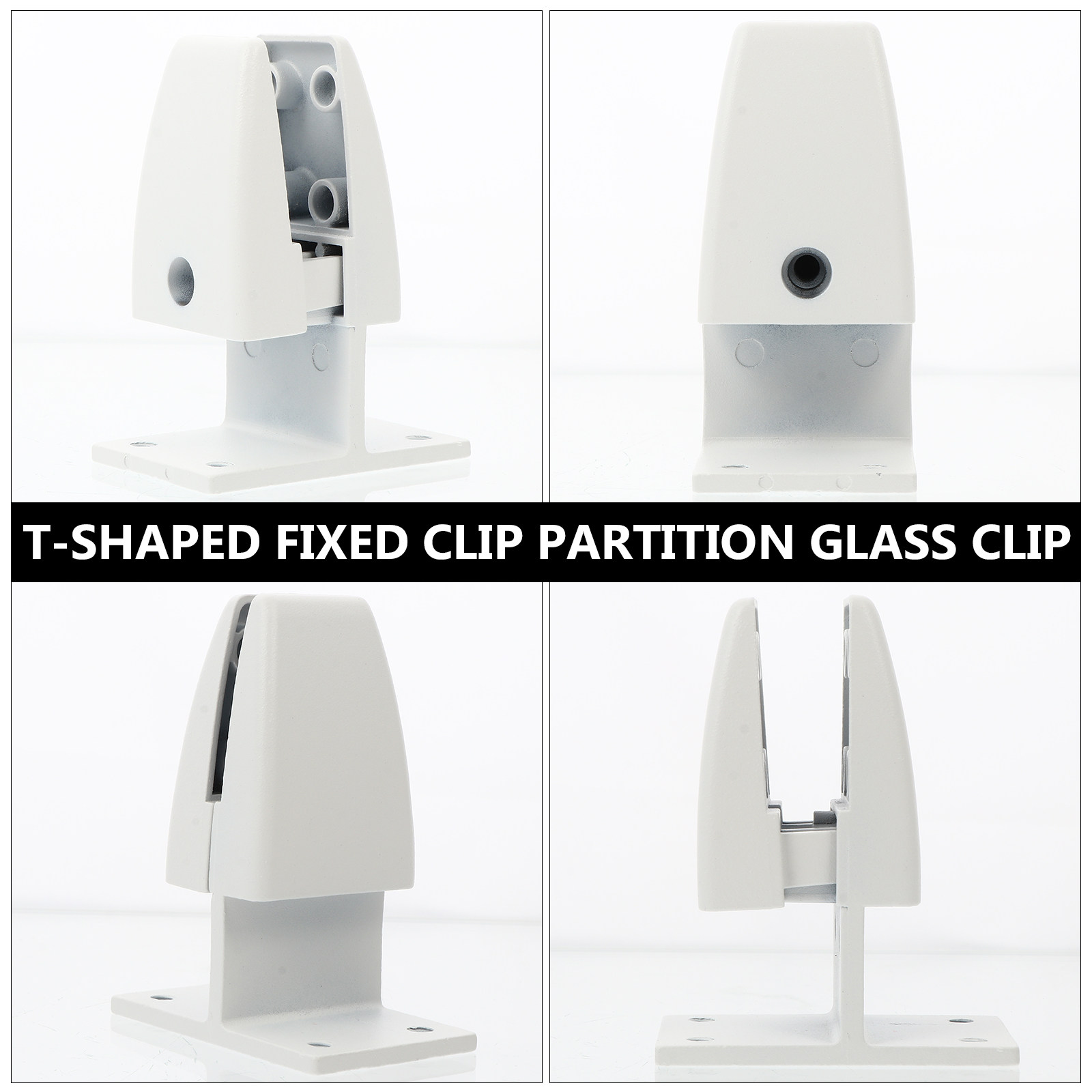 2Pcs Desk Divider Clamps Glass - Partition Screen Divider 评论和价格